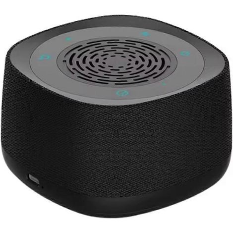 Réveil sonore 2 en 1 avec bruit blanc, 18 sons apaisants, veilleuse et minuteur de sommeil. (1/5)