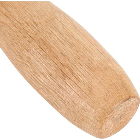 PTFE-Druckwalze 28 mm / 1,1 Zoll, handbetrieben mit Holzgriff, bidirektionales Lager, hochtemperaturbeständig (280 °C), zum Schweißen von PVC und Membranen. (1/5)