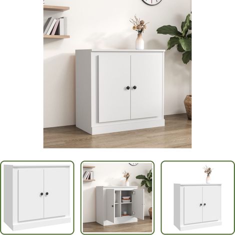 Holzwerkstoff - Sideboard Weiß 70x35,5x67,5 cm Holzwerkstoff (1/5)