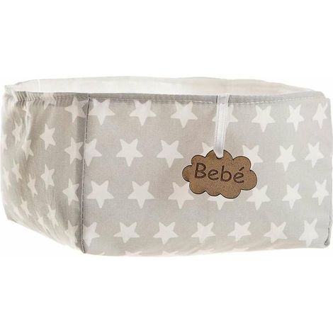 Cestino Grigio Stelle 18 x 14 x 10,5 cm