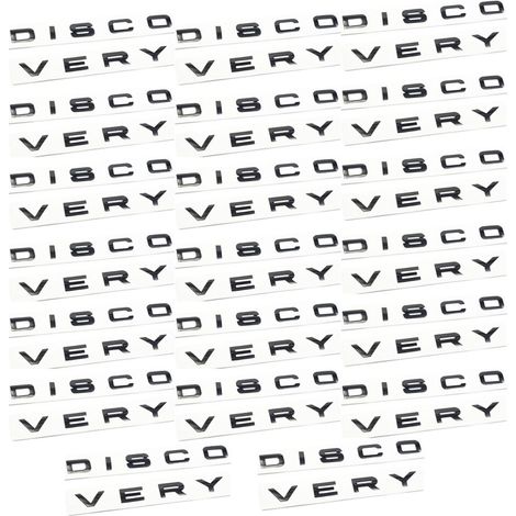 180X Letras 3D Brillantes Negras DISCOVER Emblema Adhesivo para Coche Parte Trasera Delantera Capó Delantero Trasero