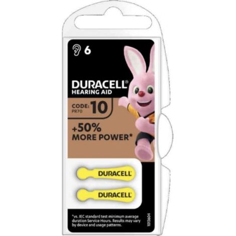 Duracell DA10 ACUSTICA batteria per uso domestico Batteria monouso Zinco-aria