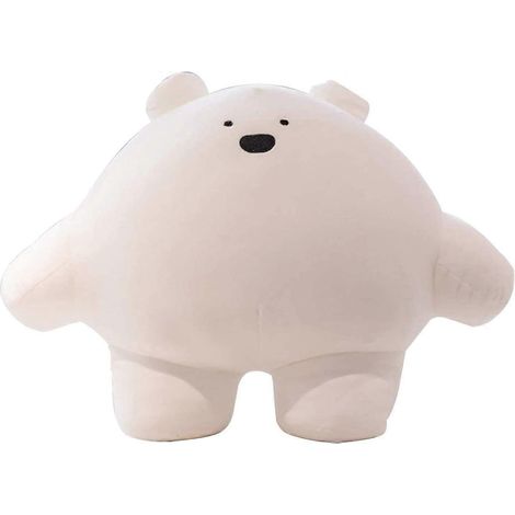 23 cm großes, niedliches Bären-Plüschkissen in zylindrischer Form, Cartoon-Design, für Kinder, ultraweiches Kuscheltier, ideales Geschenk fürs Bett. (1/5)