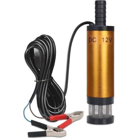 Pompe immergée 12V pour eau et gasoil – Débit 19mm – Acier inoxydable et aluminium – Interrupteur d'alimentation inclus (1/5)