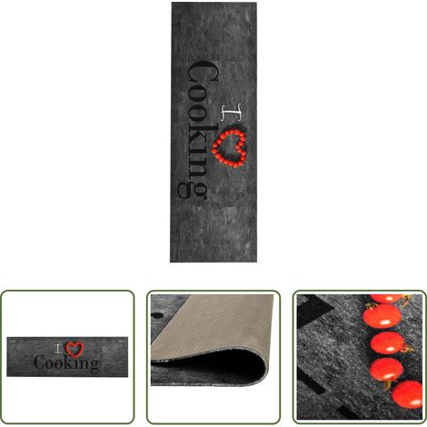 vidaXL Küchenbelag - Küchenbodenmatte Waschbar Cooking 60x180 cm (1/5)