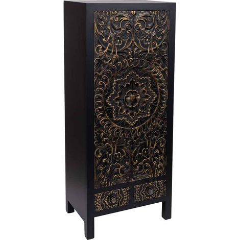 Armario de madera 2 cajones 2 puertas 50x34,5x121h cm