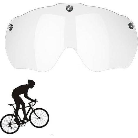 Lunettes Magnétiques, Visière De Lunettes De Casque De Vélo Magnétique Détachable, Coupe-vent pour Casque de vélo Sport Sécurité Vélo(Le pôle est Négatif) (1/5)