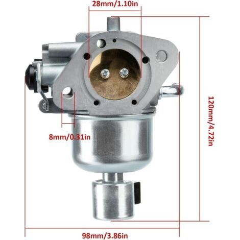 NALOOKAMIC Carburateur compatible avec les moteurs Kohler KT725 KT730 KT735 KT740 KT745 avec kit d'entretien de filtre à air, tondeuses, tracteur, remplace 16 853 19-S, 32 853 67-S, 32 853 63-S (1/4)
