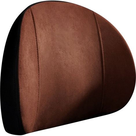 Coussin Lombaire pour Voiture en Mousse à Mémoire de Forme, Soutien Dorsal Anti-Douleur, Respirant, Brun, Coussin de Soutien Lombaire pour Siège (1/5)
