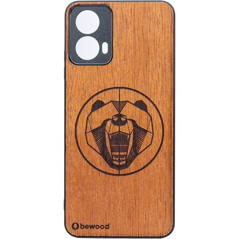 Custodia in legno Bewood per Motorola G34 5G con orsetto Merbau (1/2)