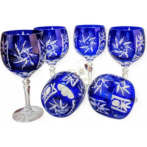 Copas de vino de cristal cobalto de 280 ml Molinillo de aceitunas (1/5)