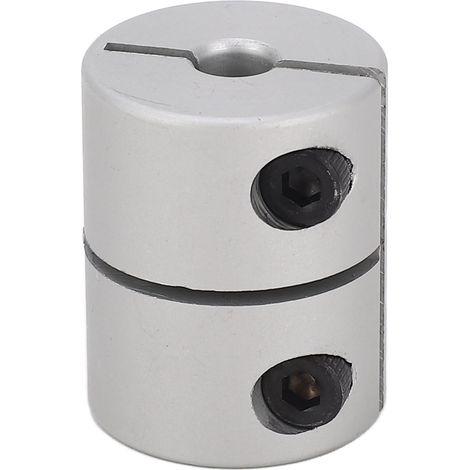 Rigid Shaft Coupler Stainless Steel Large Torsion Vibration Absorbing Shaft Coupler for Stepper Motor 3D Printer M4 (1/5)