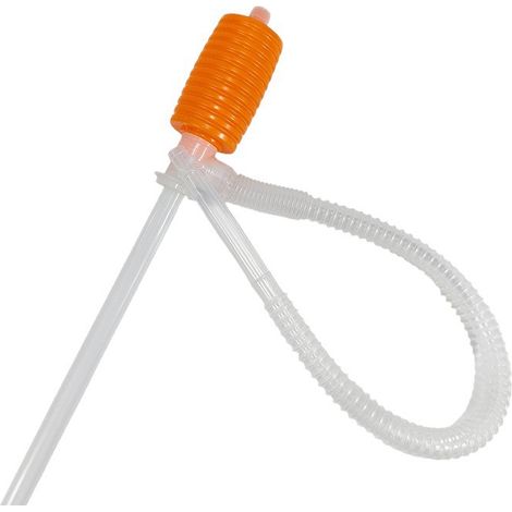 Pompa a sifone manuale - Tubo flessibile per sifone di benzina o gasolio e acqua - Pompa di trasferimento e trasferimento di carburante di grandi dimensioni resistente alle sostanze chimiche