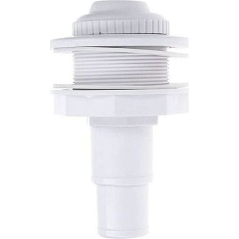 Lntyq Buse d'entrée de piscine, buse de refoulement 32/38 mm Buse d'impulsion de piscine Ø 58 mm Buse de tuyau réglable Adaptateur de tuyau de piscine pour le drainage de la piscine (1/4)