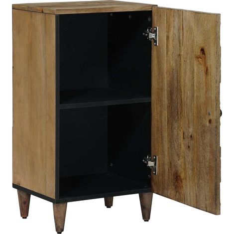 Sideboard/Anrichte/Buffet mit Speicher Braun 40 x 33,5 x 75 cm Massivholz Mango LXWW715064 (1/5)