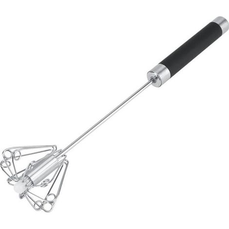 VINGVO fouet rotatif Batteur à oeufs manuel rotatif durable anti-rouille d\'acier inoxydable (1/4)