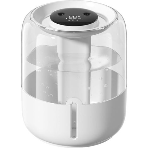 Humidificateur pour Chambre à Coucher : Remplissage par le Haut 4L, Brume Froide Grande Taille avec Veilleuse, Facile à Remplir et à Nettoyer, Ultrasonique Silencieux pour Maison, Grande Pièce, Chambr (1/5)