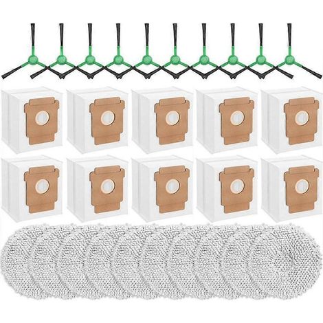 Kits de remplacement pour aspirateurs iRobot Roomba Plus 405 Combo / 505 Combo : brosse latérale, lingette, sac à poussière et accessoires. (1/5)