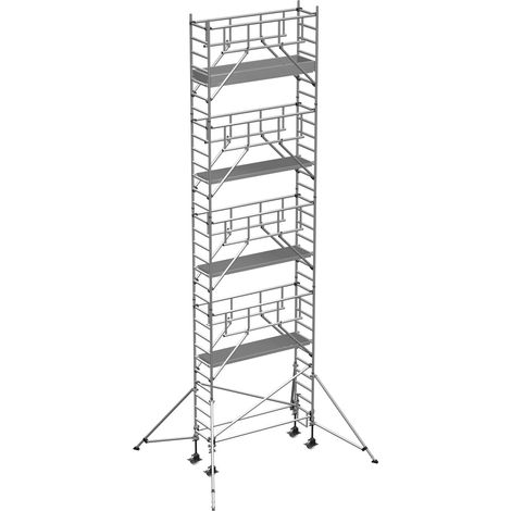 ZARGES Multitower S-PLUS 1T - Fahrgerüst Ausleger Arbeitshöhe 10.40 m 8.4 m + Plattform 0.60 m x 2.50 m (1/5)