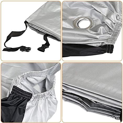Housse de vélo imperméable en nylon 210T, protection anti-poussière et UV sans verrou, couverture résistante pour vélo extérieur, garage, jardin et rangement quotidien (1/5)