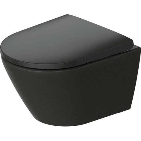 Duravit D-Neo - Wand-WC, randlos, DuraShield, anthrazit 258809AD00 (1/2)