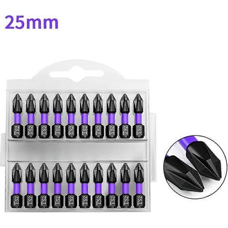 Tournevis magnétique PH2 à tête Phillips, perceuse à percussion, visseuse non électrique, outils électriques-AquaForge (1/4)