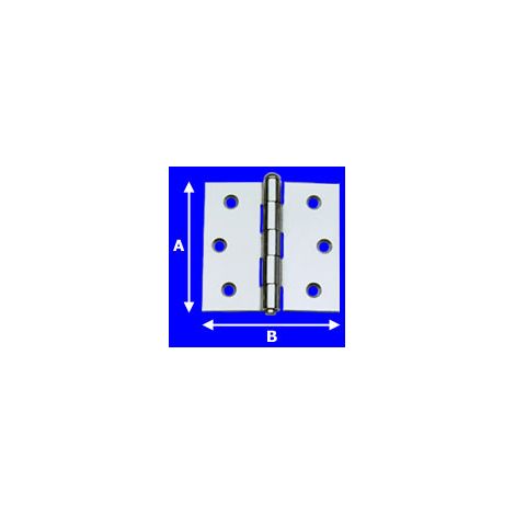 Cerniera pesante perno levare Inox 64x64mm. AL124IN212 Aldeghi