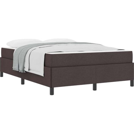 Maison Exclusive - Boxspringbett mit Matratze Dunkelbraun 140 x 1