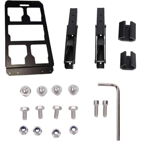 Support Pliant en Alliage D'aluminium pour Système de Stockage Latéral de Boîte à Outils d'emballage Plaque Montage Dessus Table (1/5)