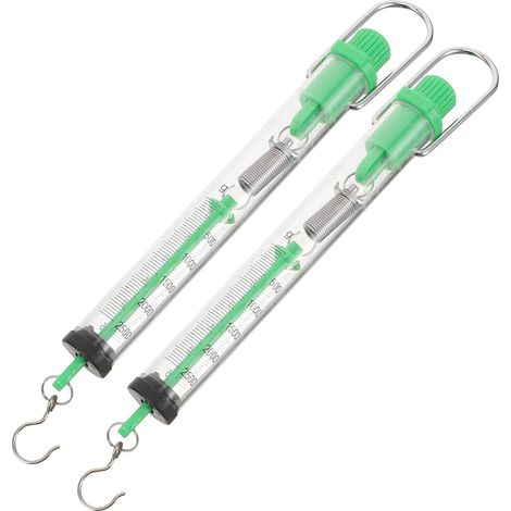 Dynamomètre à Ressort Portable 2pcs Capacité 25n Plastique Jaune avec Crochet Suspendu pour Exploration en Classe et Mesure Précise de Force Couleur Aléatoire (1/5)