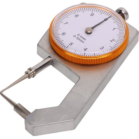 Tragbares Metalldickenmessgerät mit gebogener Spitze, 0 bis 10 mm, zur Messung der Wandstärke von Hohlrohren (1/5)