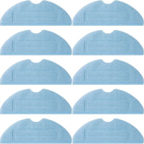 10 chiffons de nettoyage compatibles Xiaomi Roborock S7 S7 MaxV Ultra - Pads de rechange - Chiffons microfibre - Tampons de vadrouille - Lavables et réutilisables (1/4)