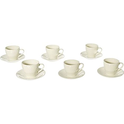 Set 6 tazzine da caffè in ceramica da the margaret con piattino (1/3)