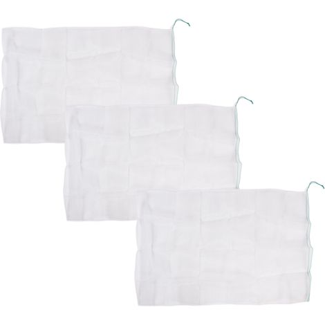 Lot de 3 filets de protection pour plantes de jardin avec cordon de serrage vert, pour plantes en pot et arbres fruitiers, protection contre les insectes et les oiseaux, 70 x 105 cm / 27,6 x 41,3 pouc (1/5)