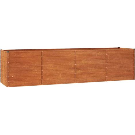 Maison Exclusive - Hochbeet Rostig 320x80x77 cm Cortenstahl (1/5)