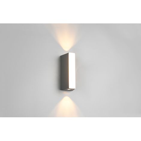 Applique extérieure LED lumière haut/bas, IP65, anthracite - Trio - Marne (1/2)