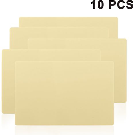 Peau vierge pour s'entraîner au tatouage - 10 pièces de 15 x 20 cm (6 x 8 pouces) - Coussinets en silicone double face pour la pratique du tatouage et du microblading, destinés aux débutants comme aux (1/5)