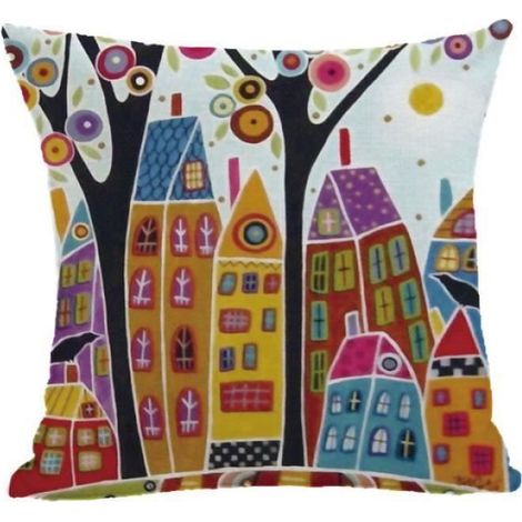 Housse De Coussin - Microfibre - 45x45 Cm - Décoration Intérieure Salon Chambre - Lot De 6 (1/4)