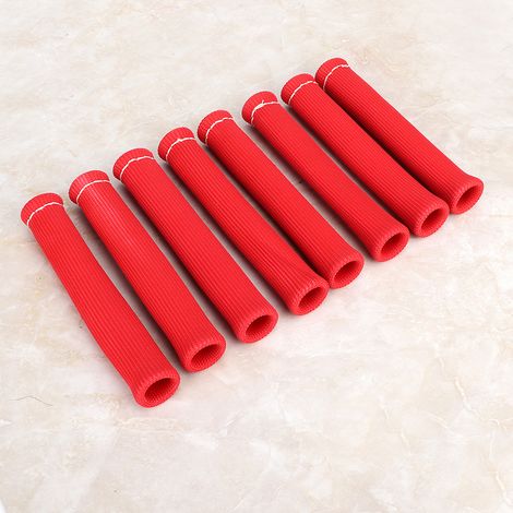 Juego de 8 tapas protectoras para bujías (1600 grados), tapas rojas de protección contra el calor para automóviles y camiones. (1/5)