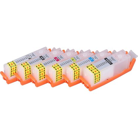 Cartouches d'encre de rechange 6 couleurs pour imprimante jet d'encre PIXMA MG6350