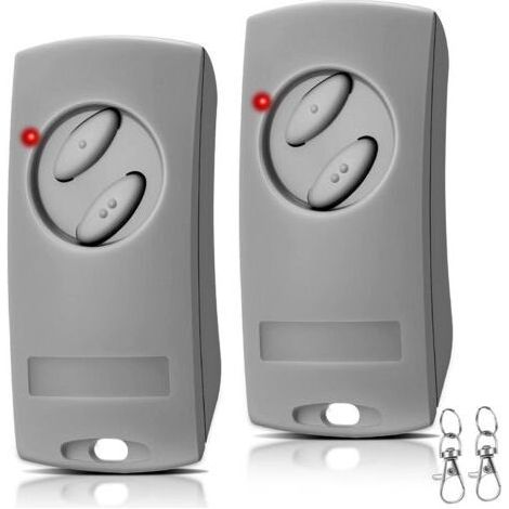 Lot de 2 télécommandes d'ouverture de porte de garage 433,92 MHz pour EcoStar RSE2-433, RSC2-433, RSZ1-433, pour EcoStar Liftronic 500/700/800 pour Portronic D2500/D5000/S4000 (1/5)