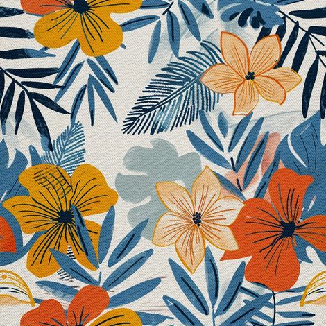 Dekorativer Outdoor-Stoff Oxford - Motiv Sommer DX9028 (1/5)
