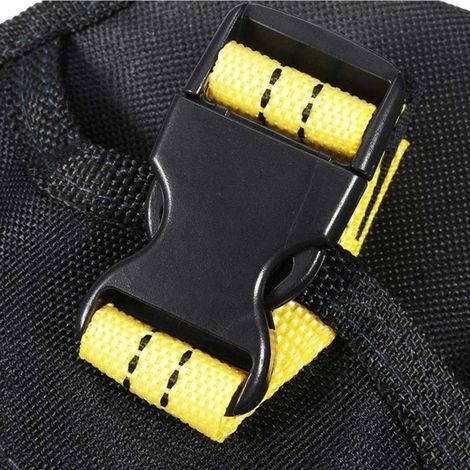 Etui porte-perceuse robuste en toile Oxford 900D ceinture outil poche porte-forets suspendu sac taille 17x26cm 1pc (1/5)