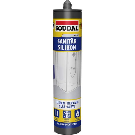 Soudal Sanitär-Silikon grau 300 ml Dichtmaterialien