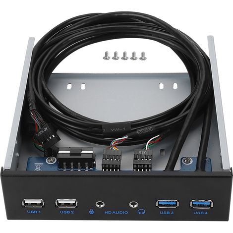 Câble de panneau avant USB 3.0 et 2.0 avec connecteur 19 broches pour audio HD