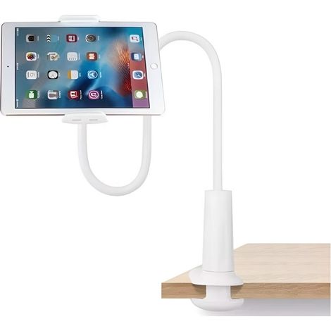 Support de bureau Awei X3 pour téléphone/tablette, bras long, blanc (1/5)