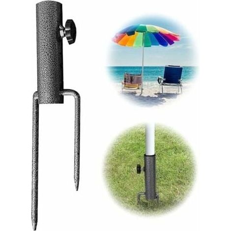Umbrella Peg, Umbrella Peg, Beach Umbrella, Sand Anchor, Umbrella Pole, Iron, Umbrella Base, Umbrella Accessories, Balcony Fixing for Umbrella Poles, Thickness 28-32mm MUMU (1/4)