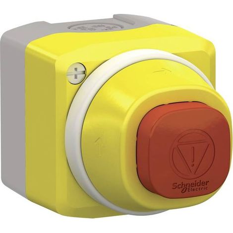 Schneider Electric XALK84W3BE pulsante di arresto di emergenza nell'alloggiamento 24 V 6 A 1 NA, 1 NC IP66, IP67, IP69,