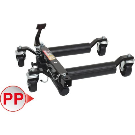 KS Tools Chariot de manutention hydraulique, roulette de surface en plastique, 305mm (1/5)