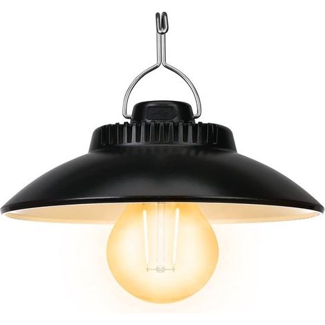Lámpara de camping，Lámpara LED retro creativa para tienda de campaña，Lámpara de camping portátil，Recargable，Impermeable IPX4，Clase energética A++ (1/5)